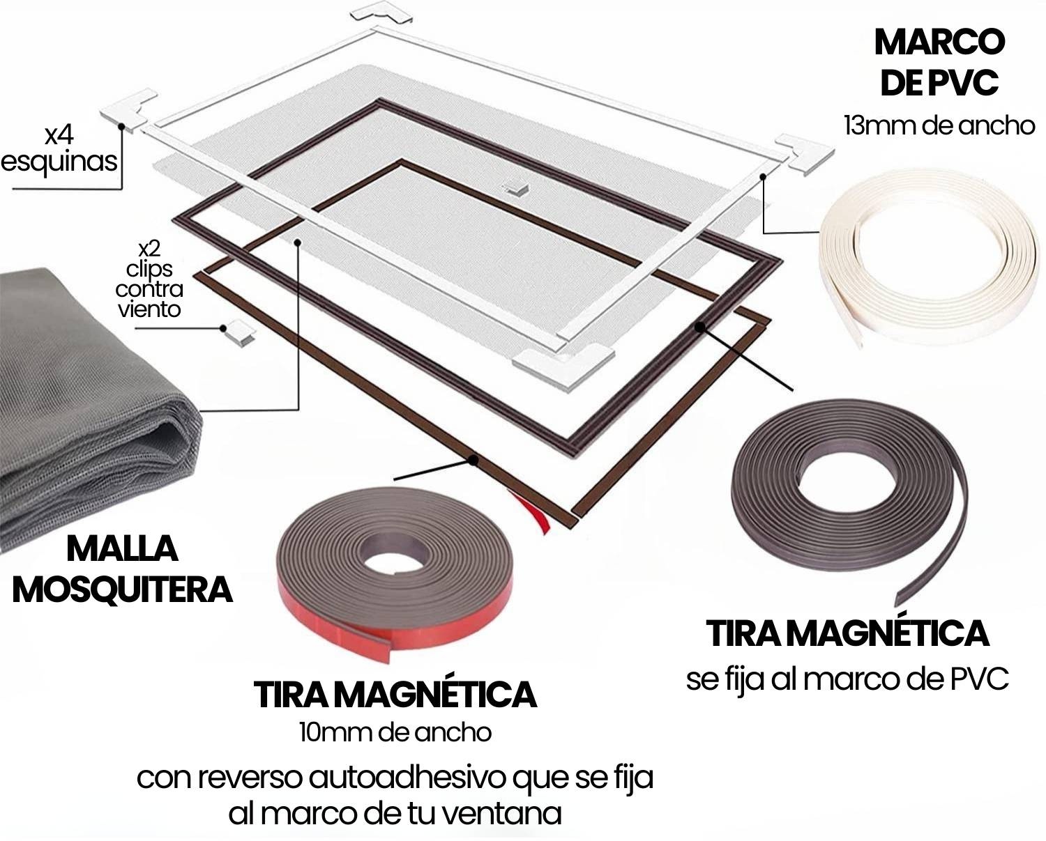 mejor kit de mosquitero magnetico para ventana mexico