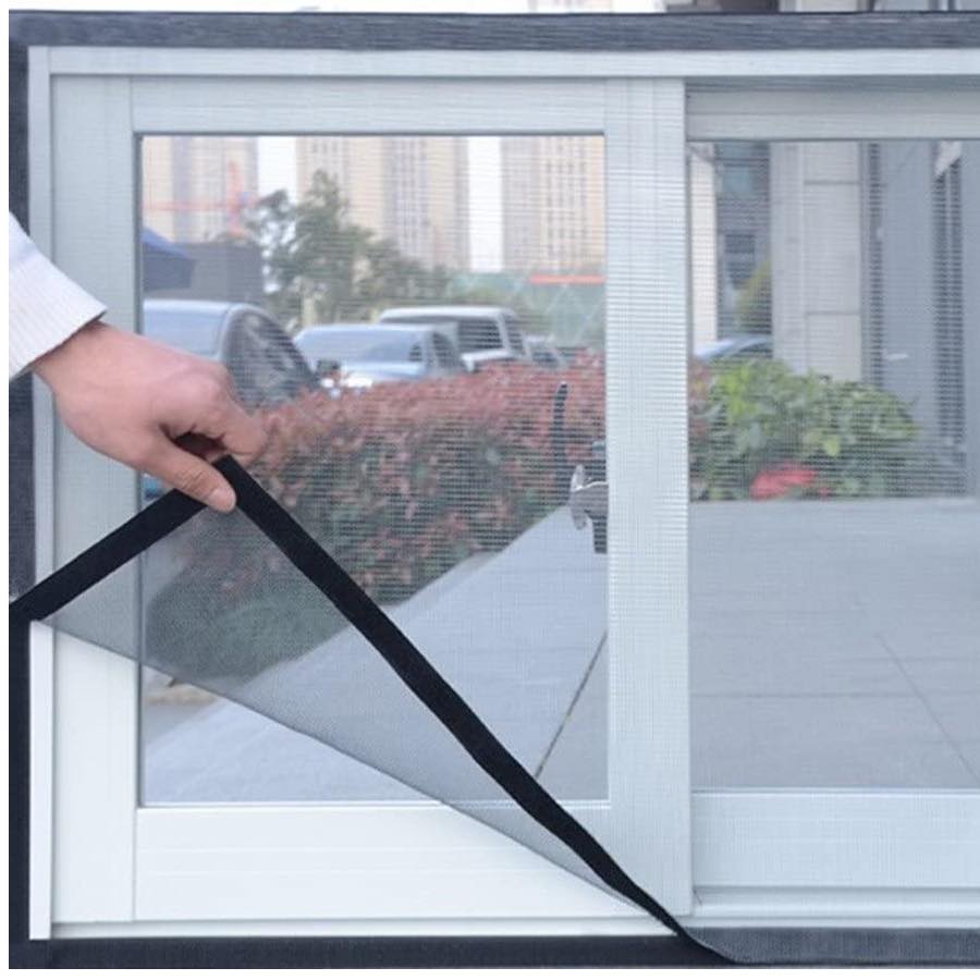 Mosquiteros de Velcro para Ventana Malla Estándar (Gris), 100 x 100 cm, image 10
